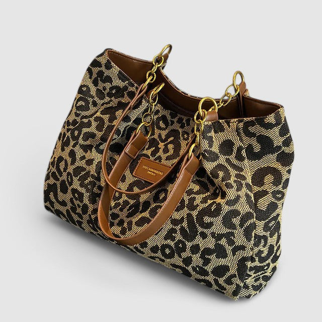 Claire™ – Leopardmönstrad toteväska