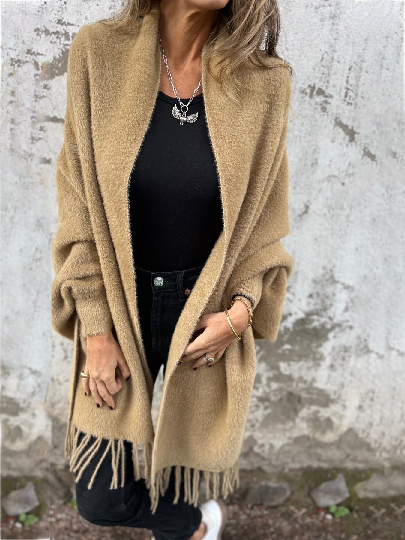 Alina™ | Elegant Omlott-Tröja med Långa Ärmar