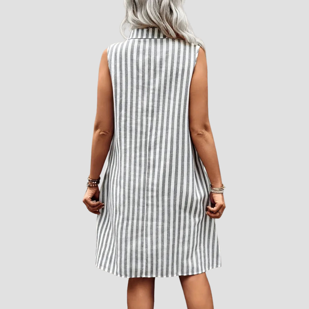 Nevan™ | Elegant skjortklänning i bomull