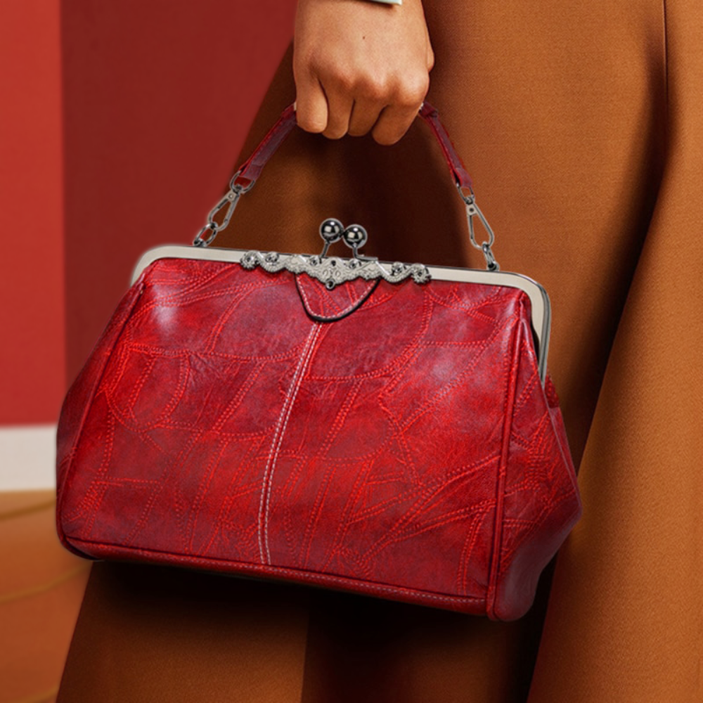 Sac à main vintage à fermeture à baiser