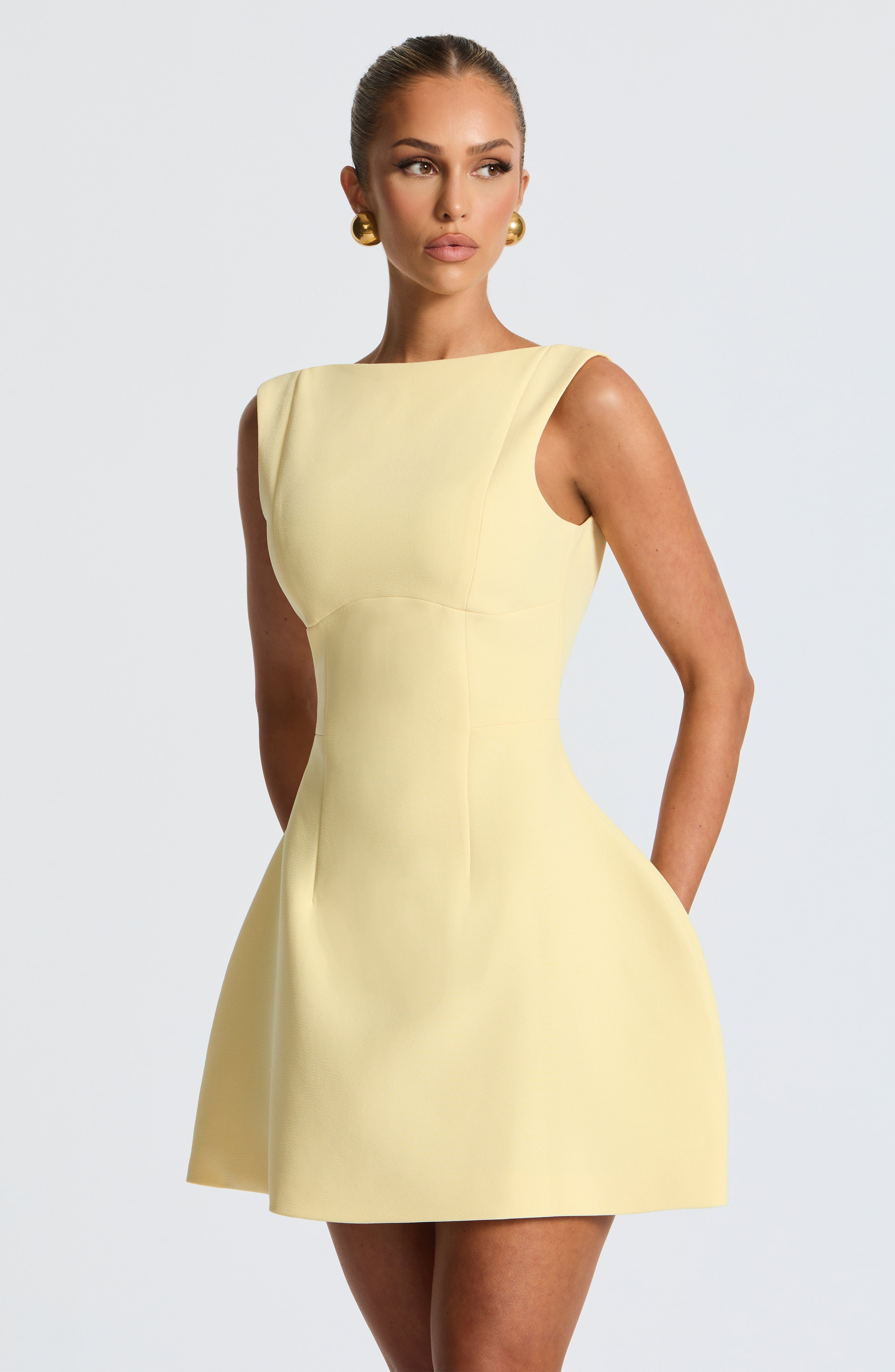 Alana Mini Klänning - Citron