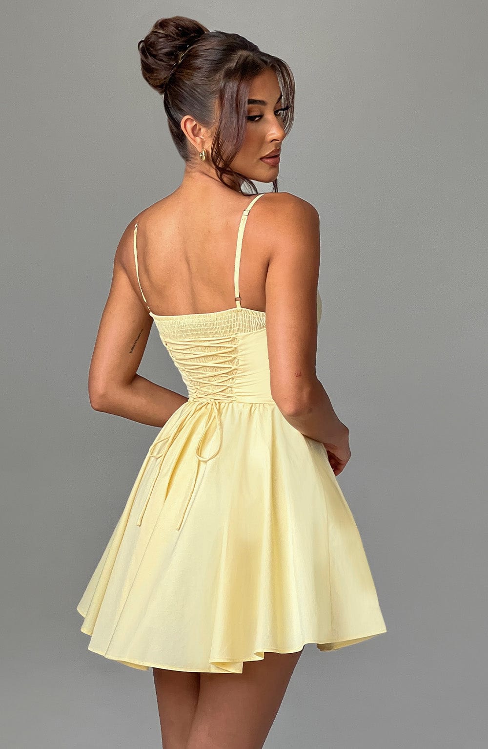 Analeigh Mini Klänning - Citron