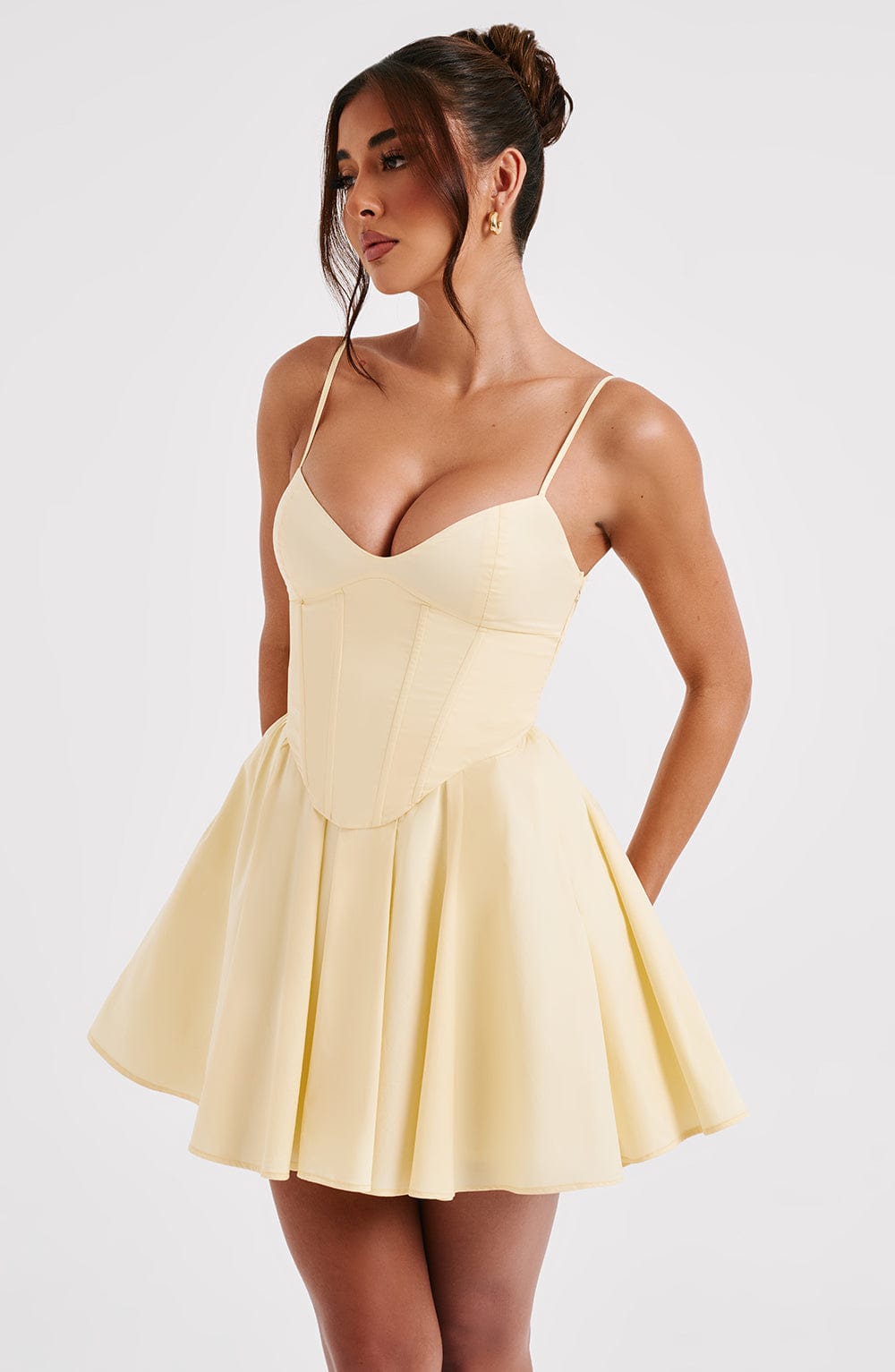 Analeigh Mini Klänning - Citron