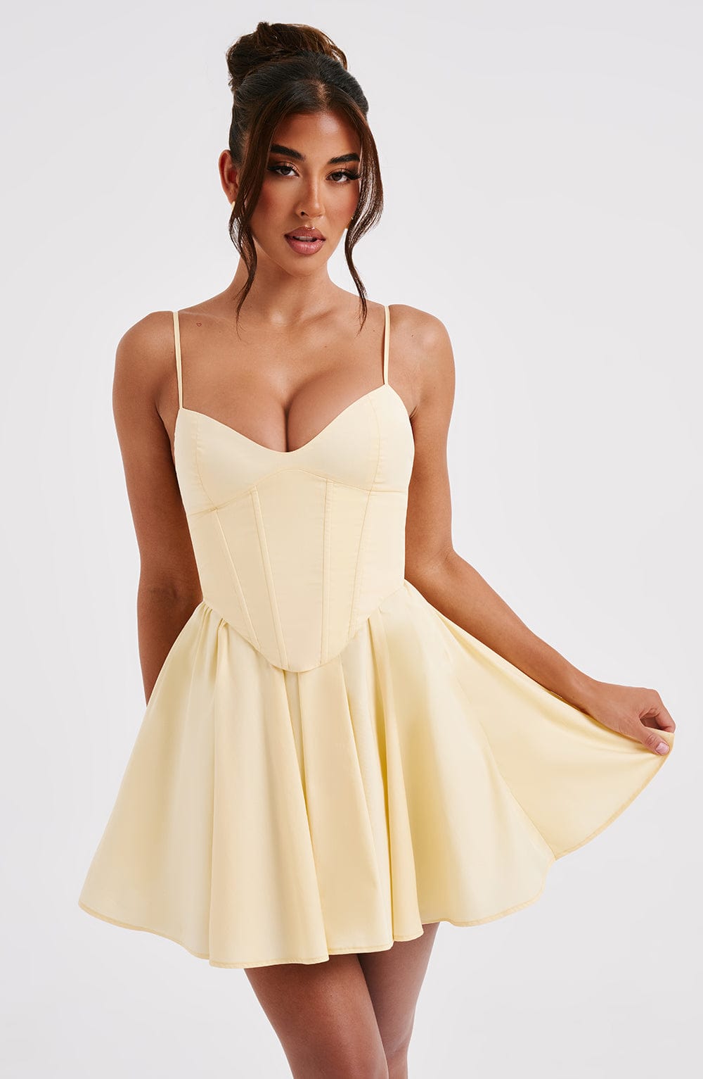 Analeigh Mini Klänning - Citron