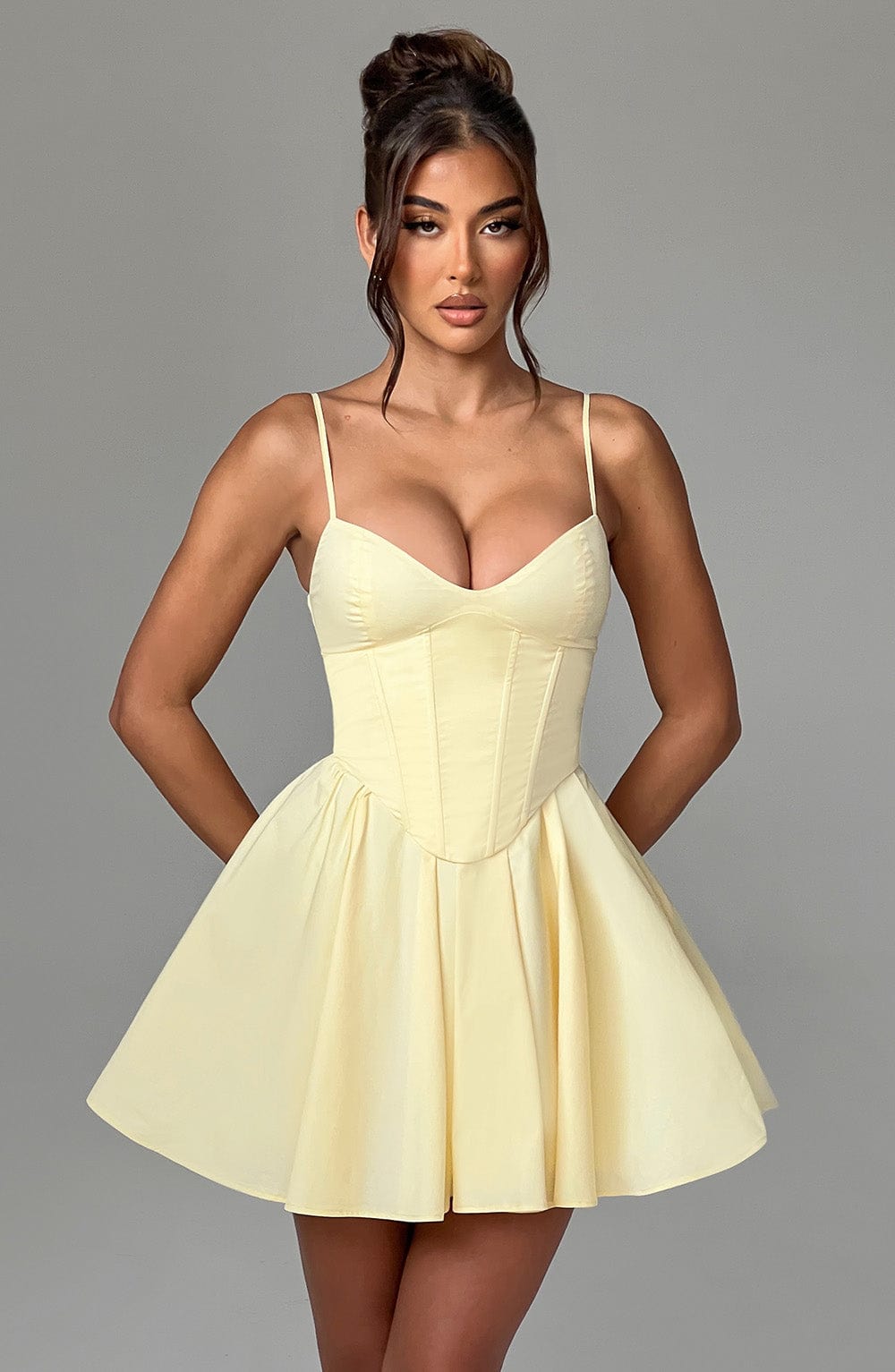 Analeigh Mini Klänning - Citron