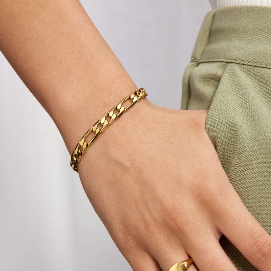 Gigi Armband – 18K Guldpläterad, 7 mm
