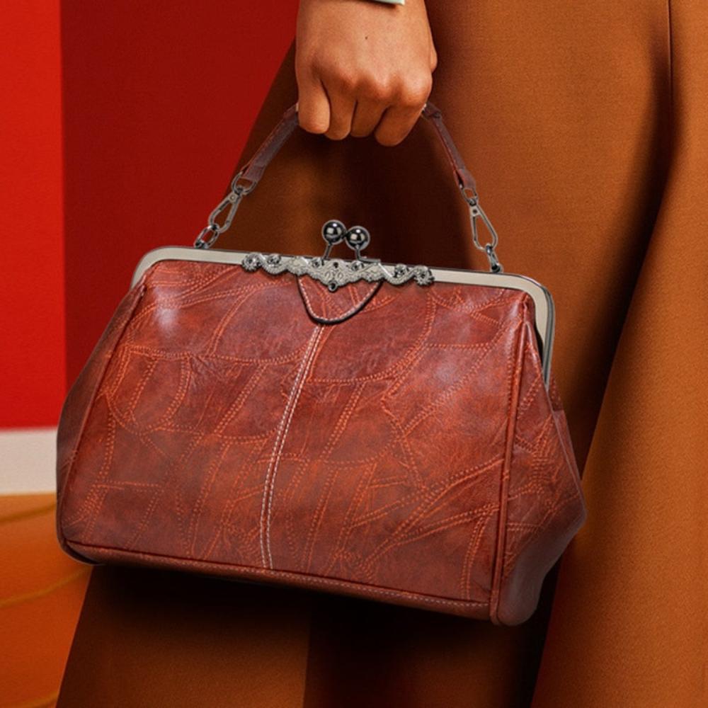 Sac à main vintage à fermeture à baiser
