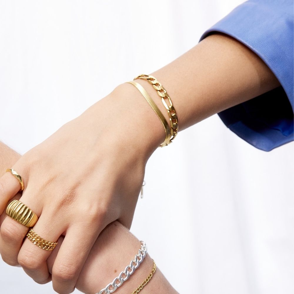 Gigi Armband – 18K Guldpläterad, 7 mm