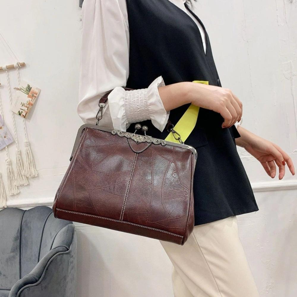 Sac à main vintage à fermeture à baiser