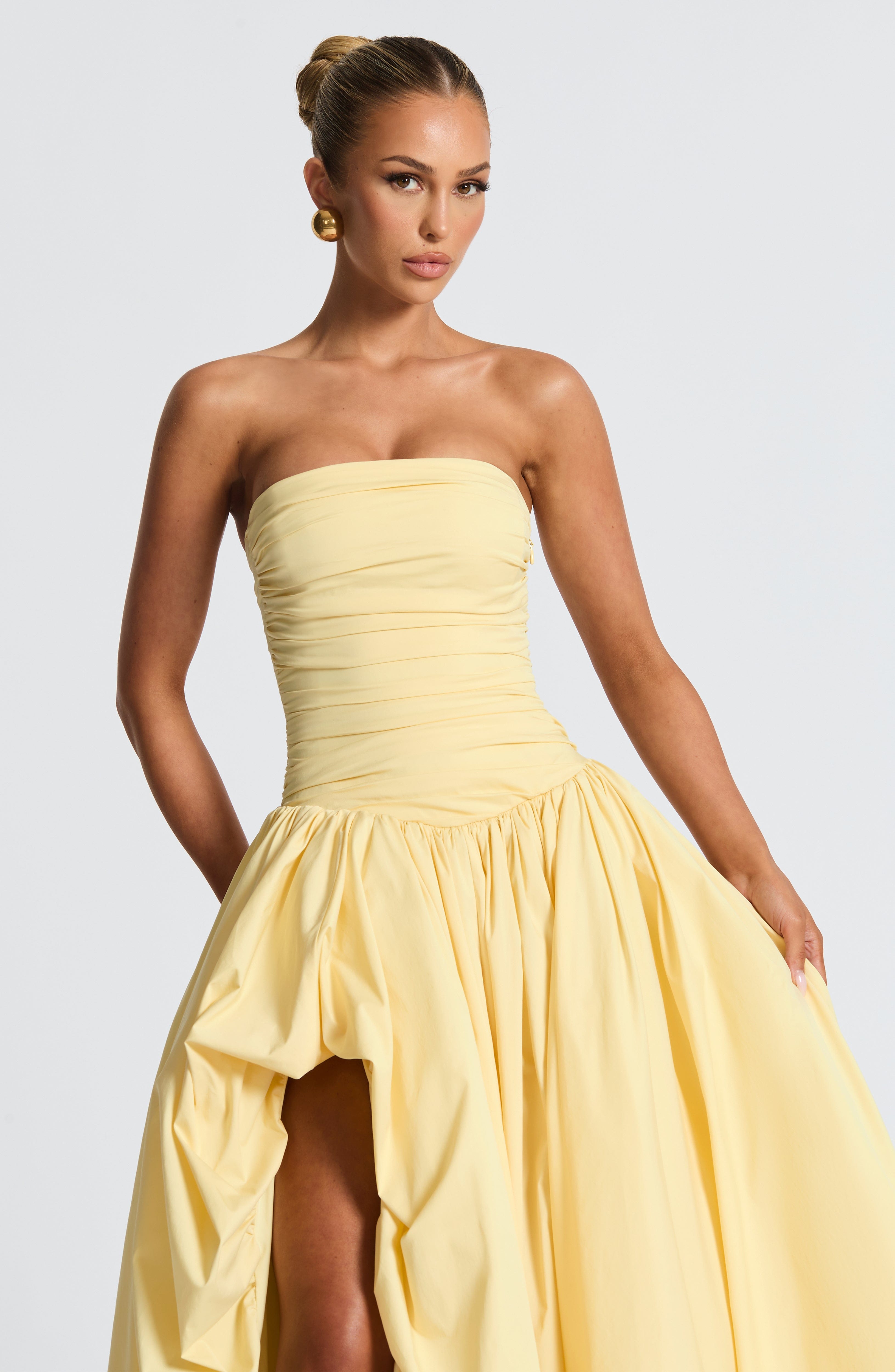 Jillian Maxi Klänning - Citron