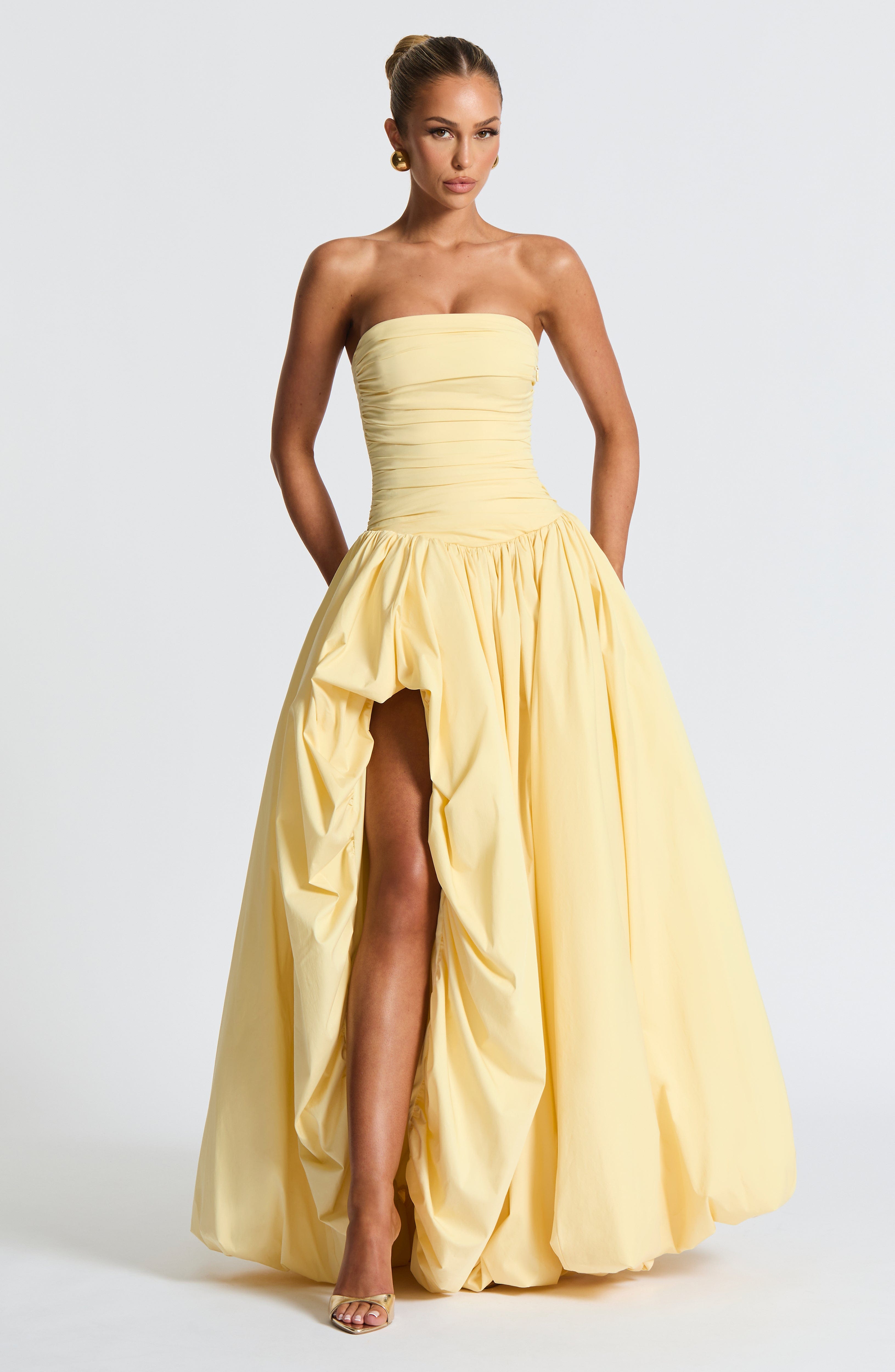 Jillian Maxi Klänning - Citron