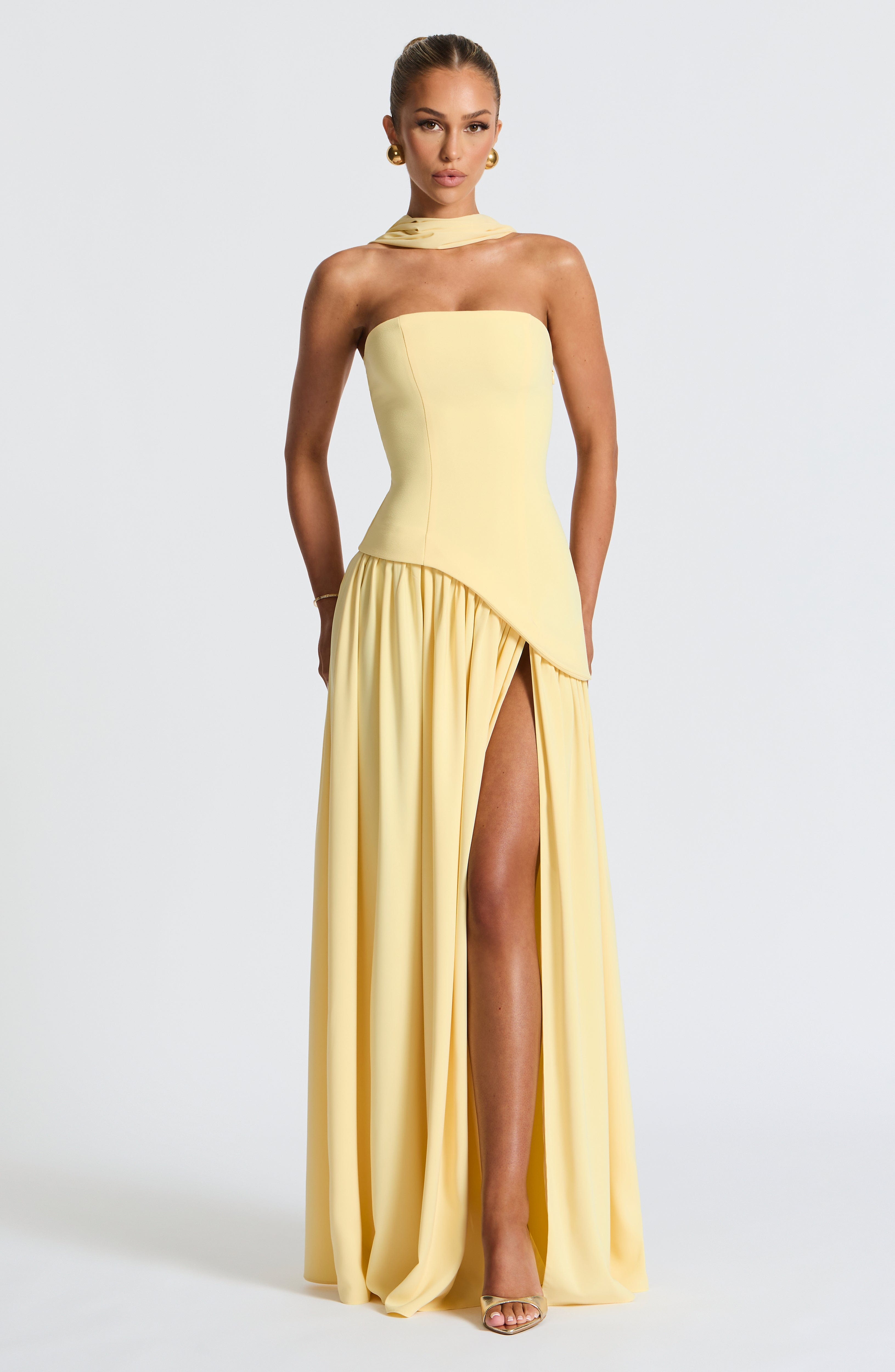 Maliyah Maxi Klänning - Citron