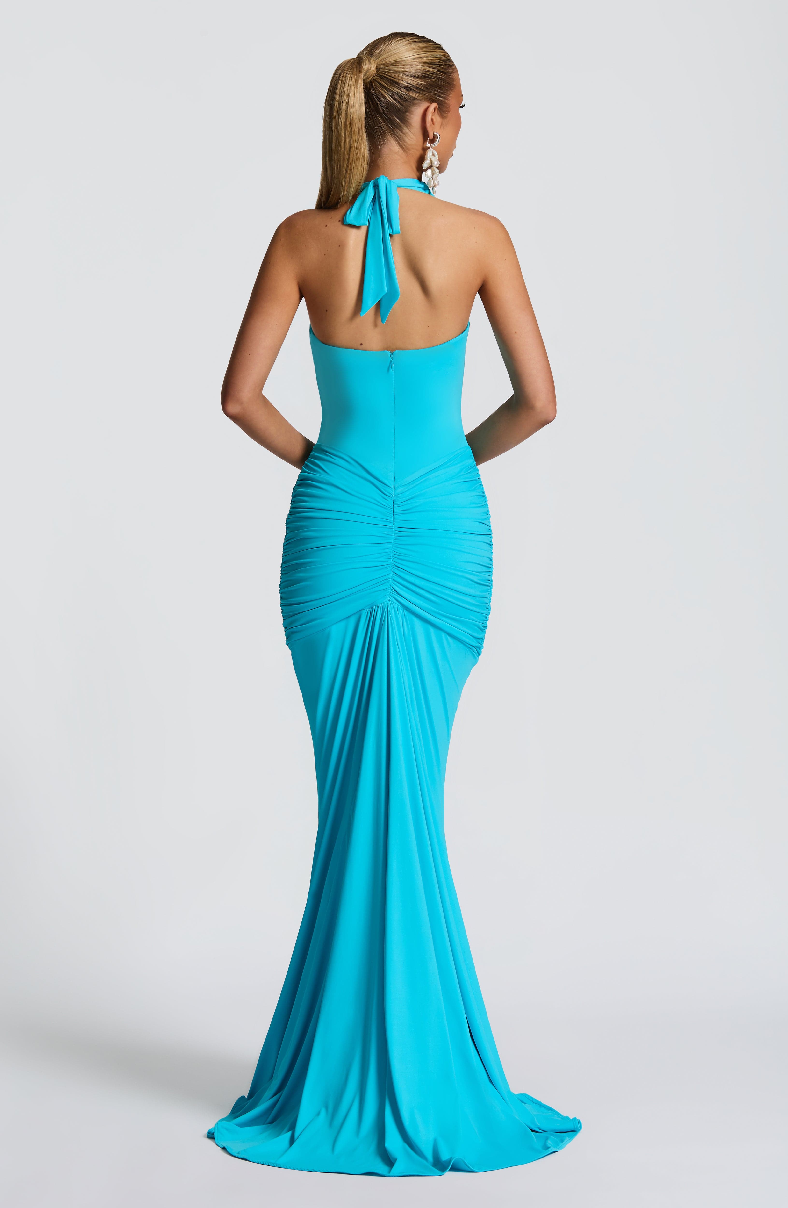 Rosetta Maxi Klänning - Aqua