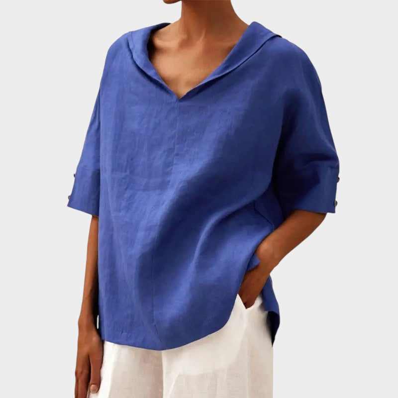 Soraya™ - Lös Casual Sommarblus