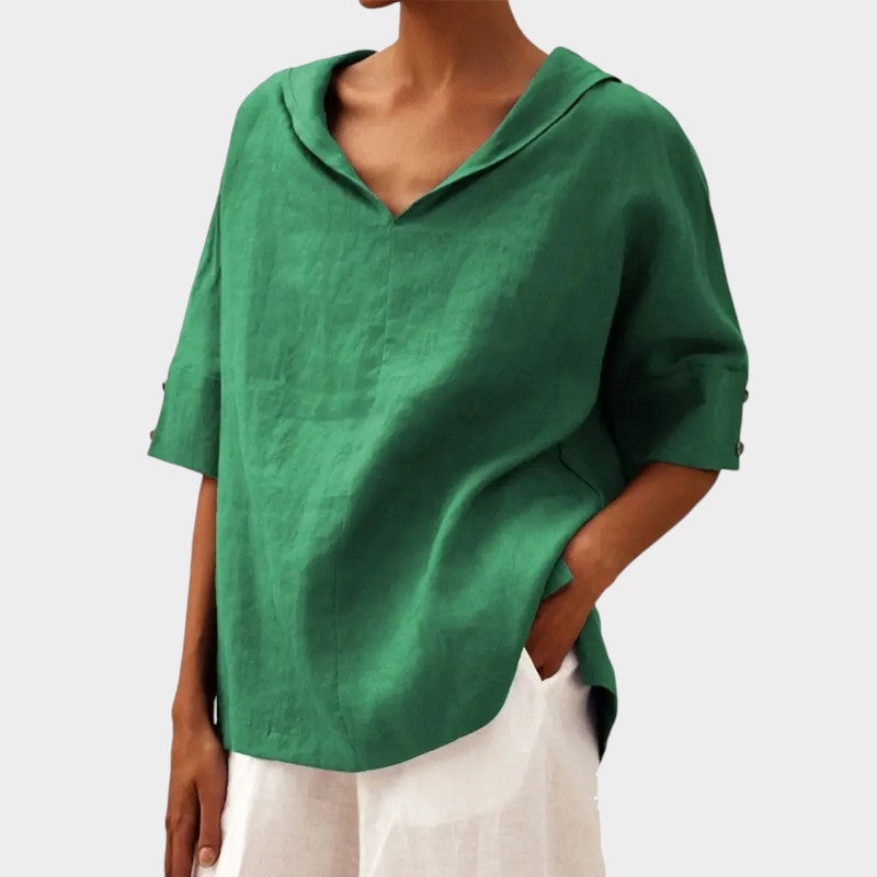 Soraya™ - Lös Casual Sommarblus