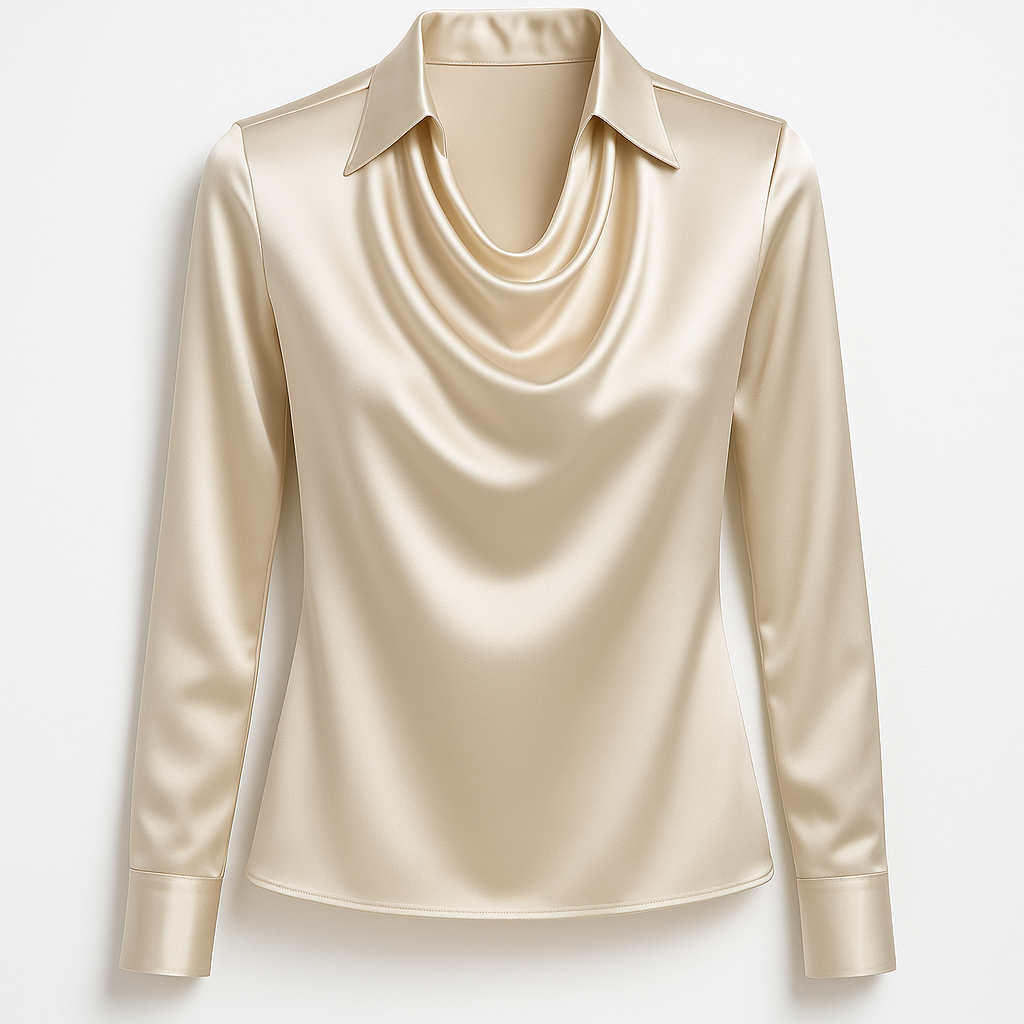 Aurora – Satinblus med Elegans
