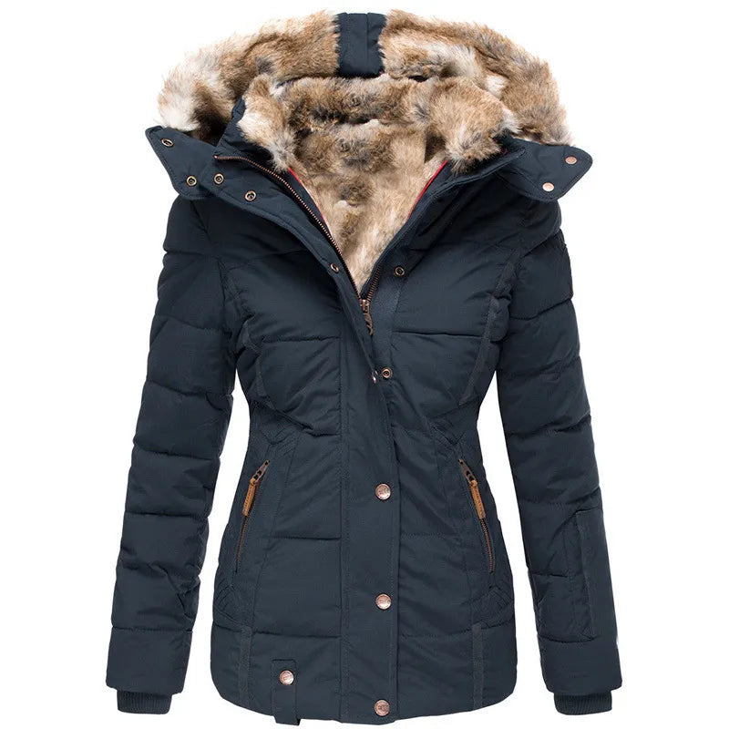 Audrey™ | Manteau d'Hiver Chaud Doublé de Fourrure