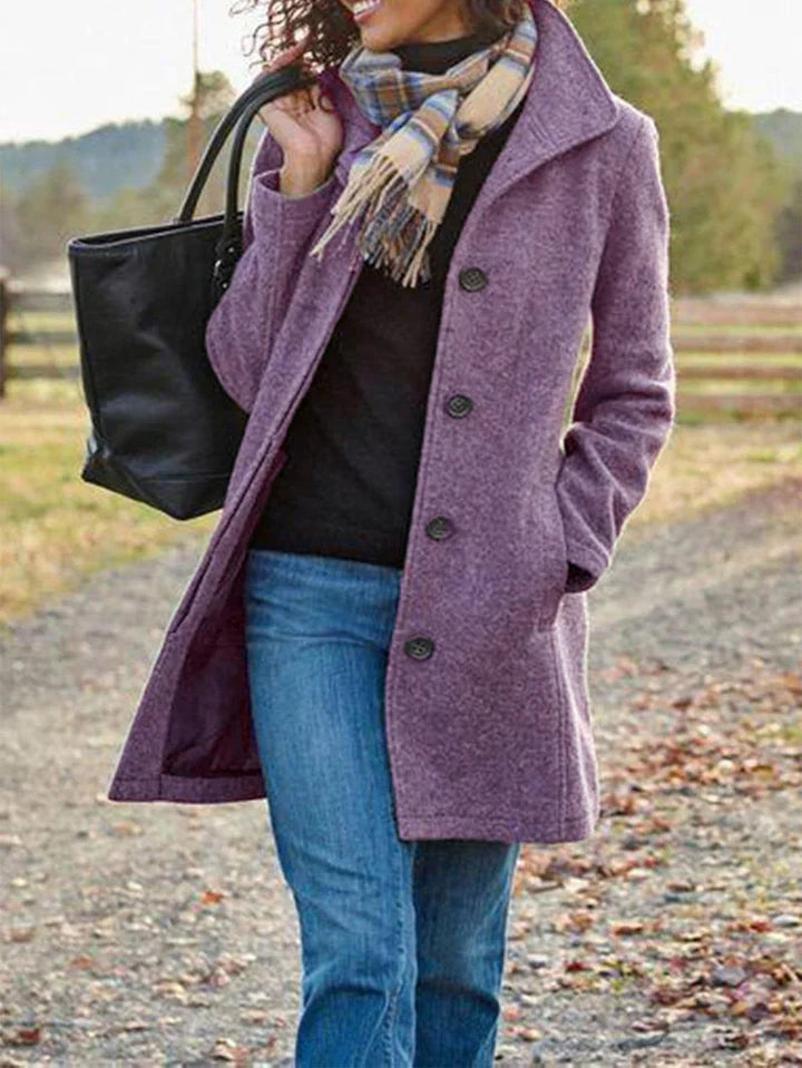 Aline™ | Manteau Long Casual en Laine