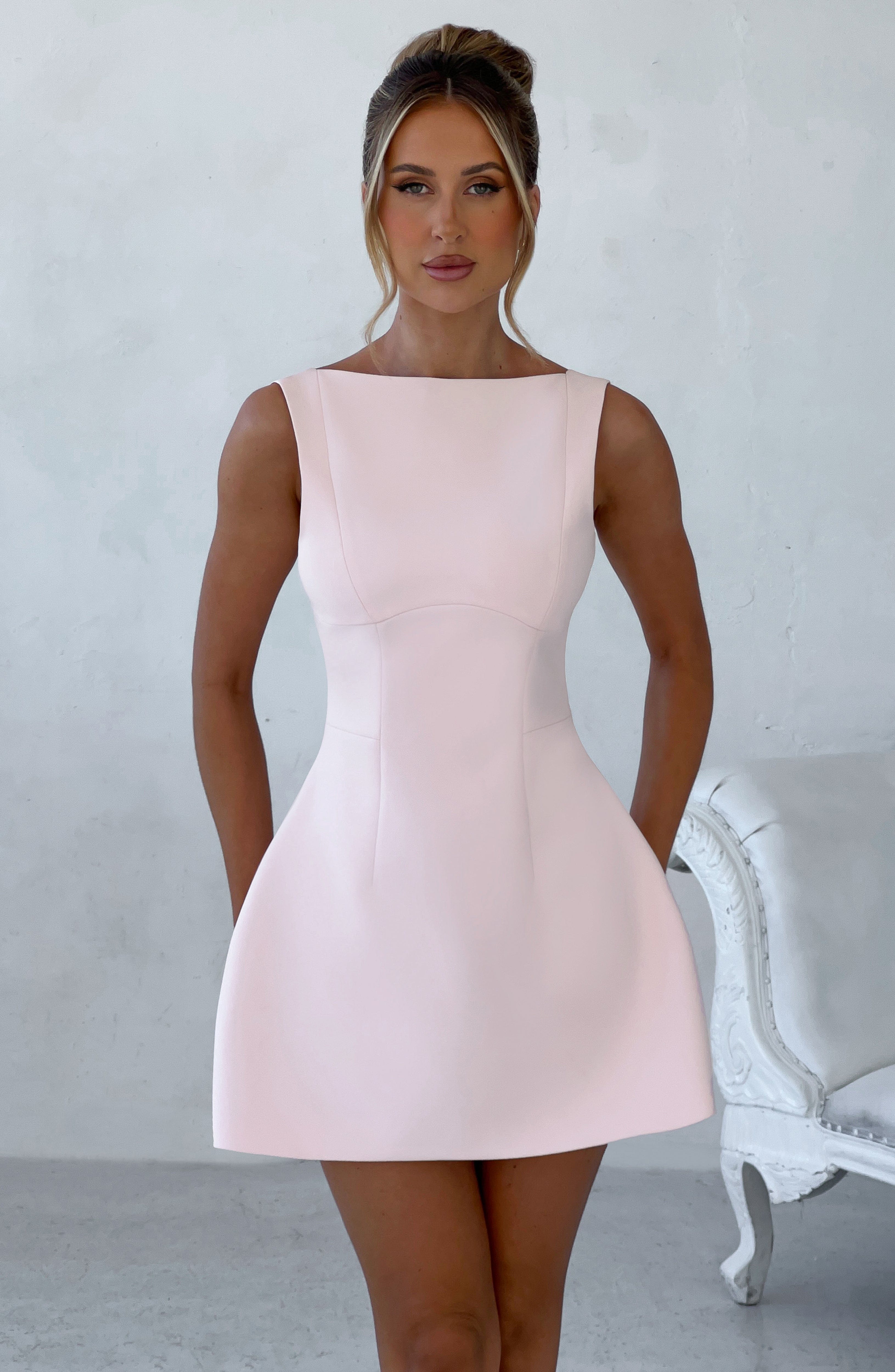Alana Mini Klänning - Blush