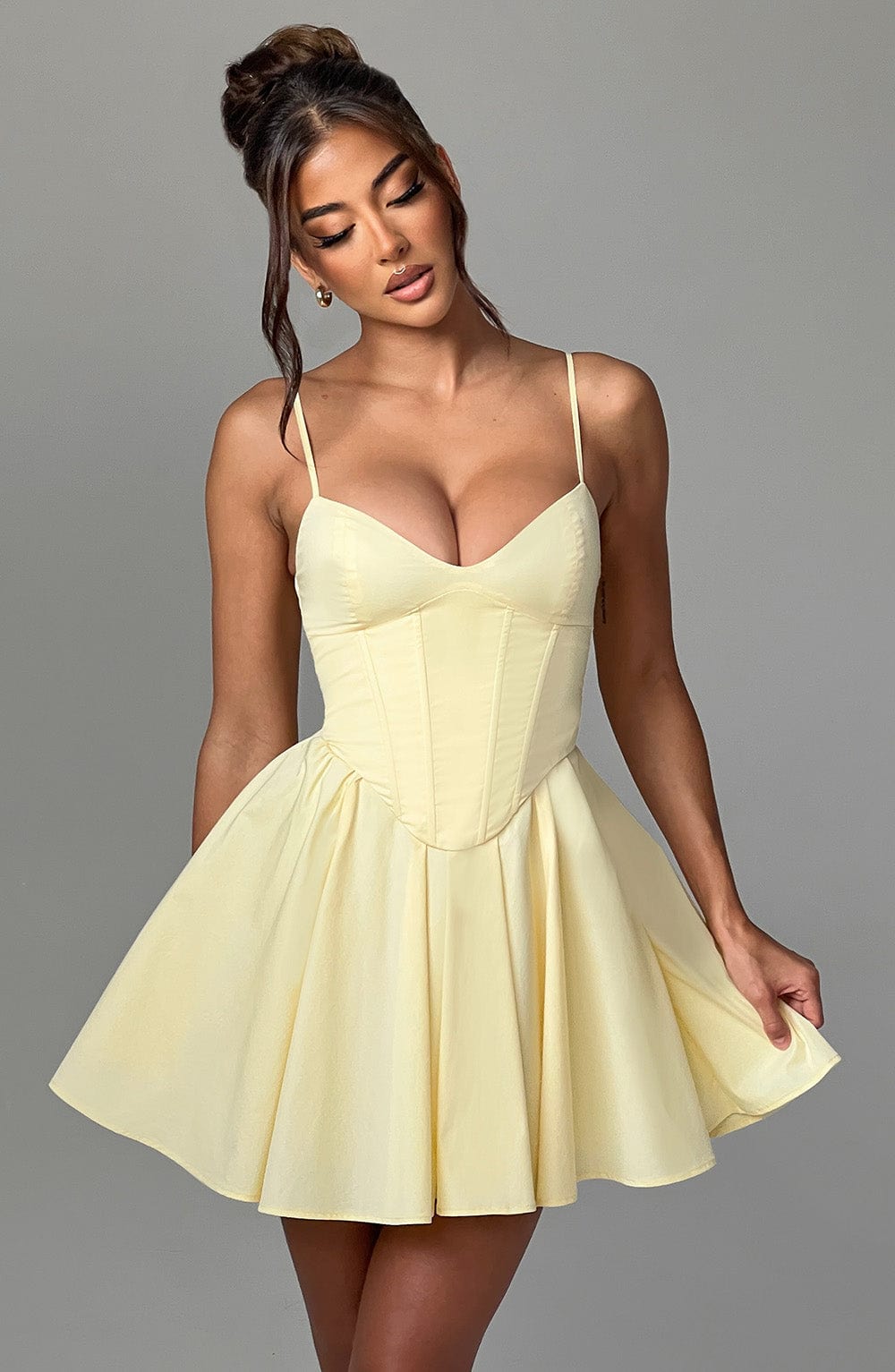 Analeigh Mini Klänning - Citron