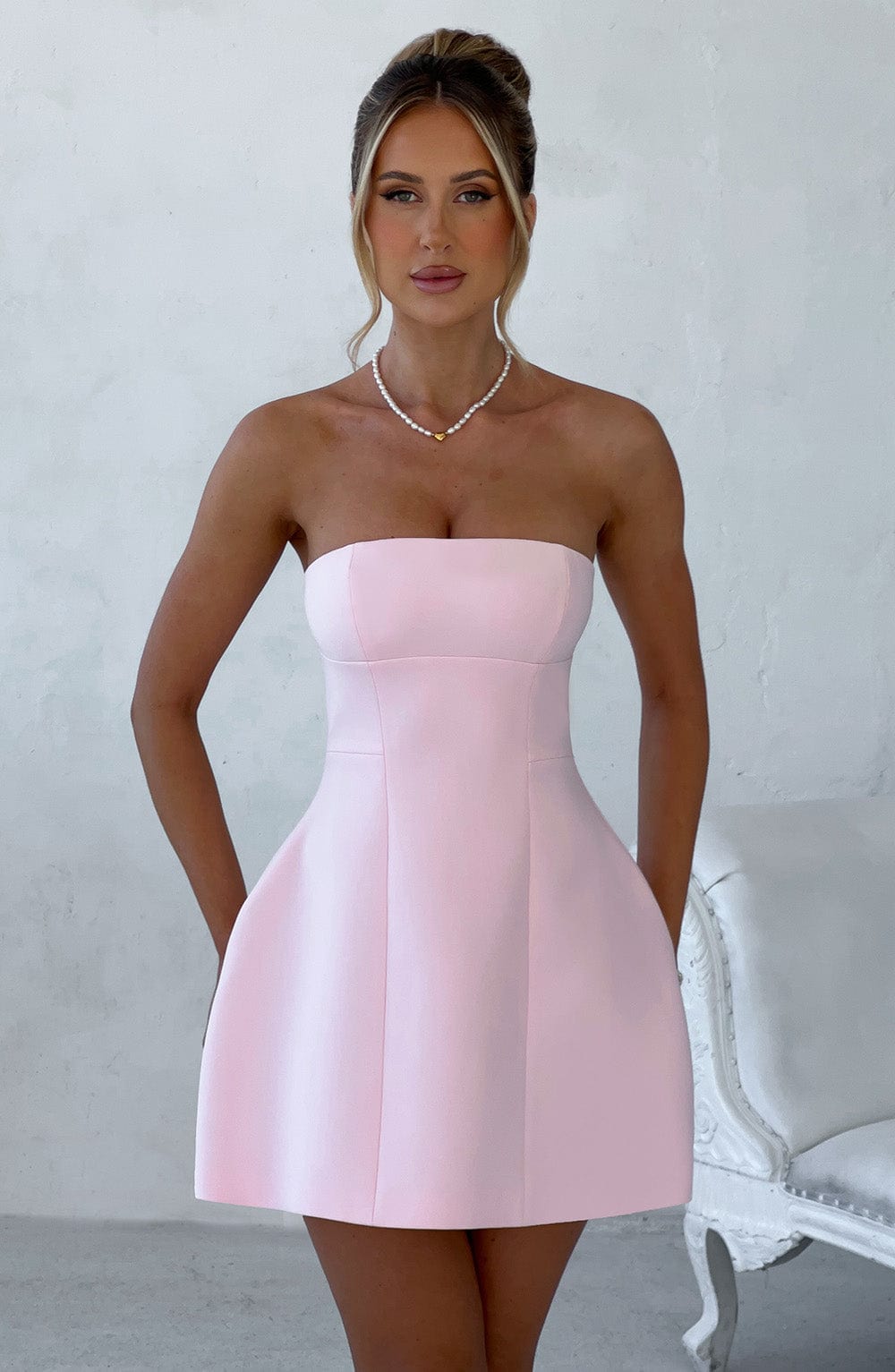 Asha Mini Klänning - Blush