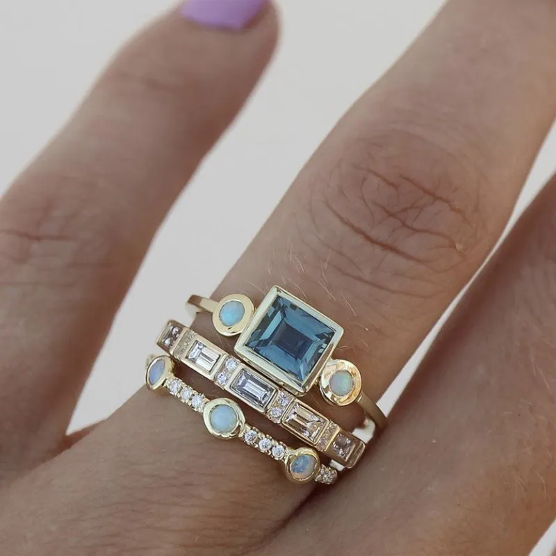 Safirglimt Ringset
