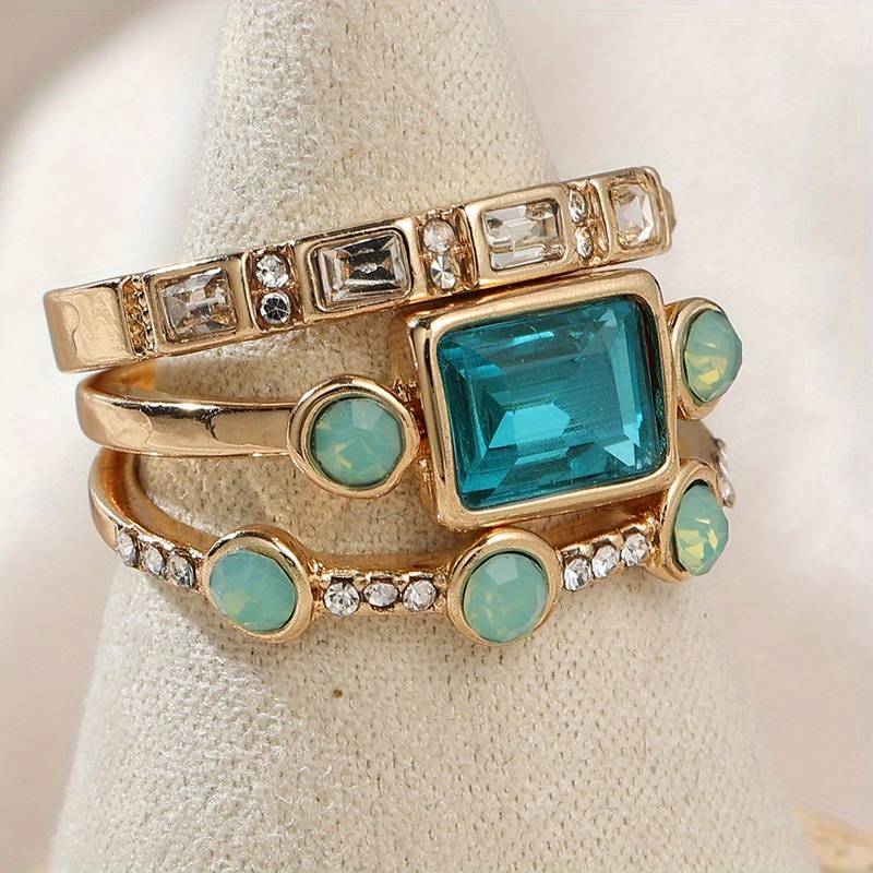 Safirglimt Ringset