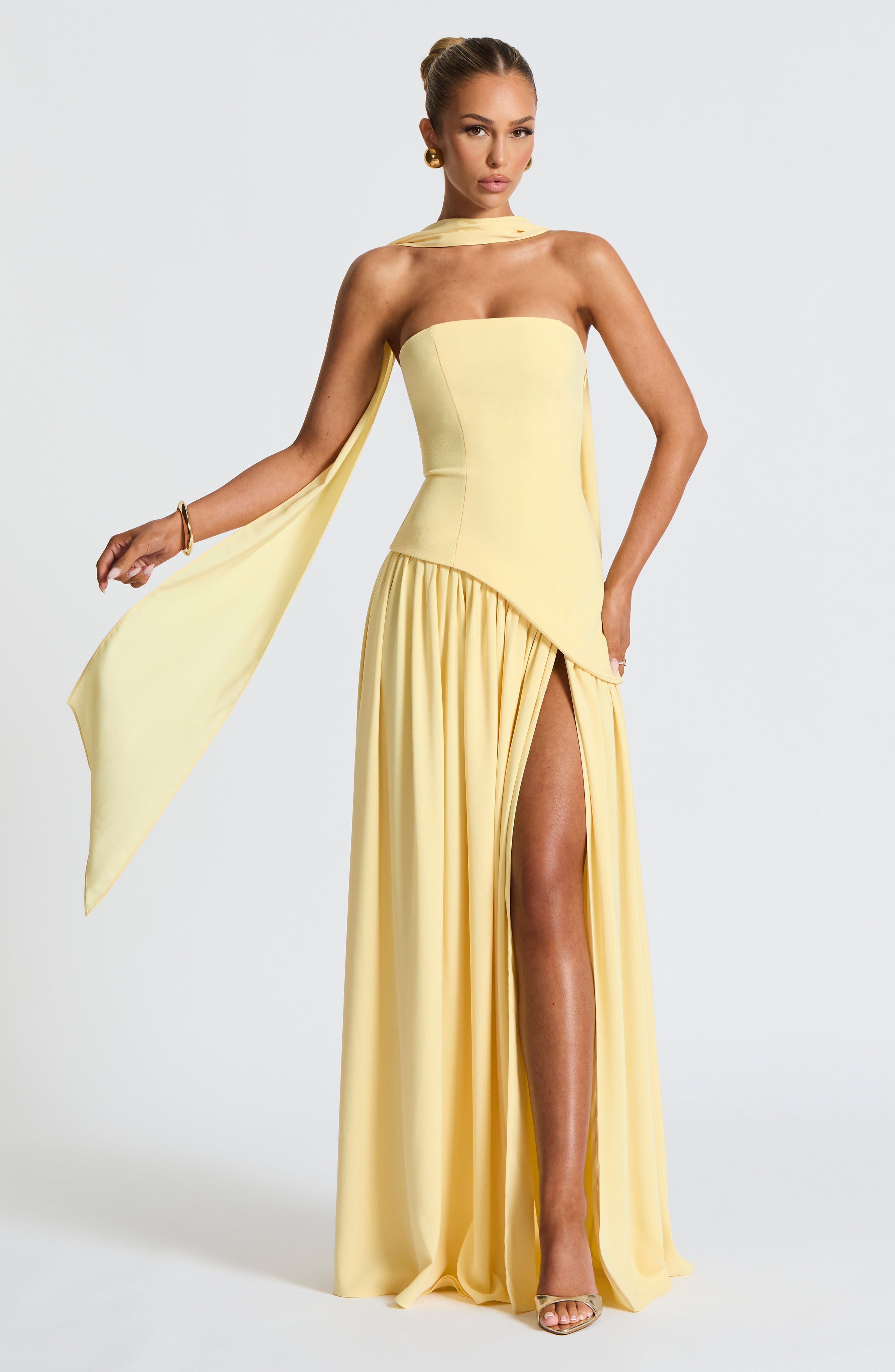 Maliyah Maxi Klänning - Citron