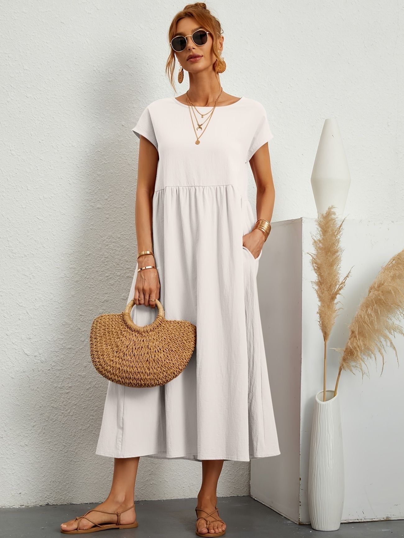 Alina™ | Naturligt elegant linneklänning för sommardagar&nbsp;