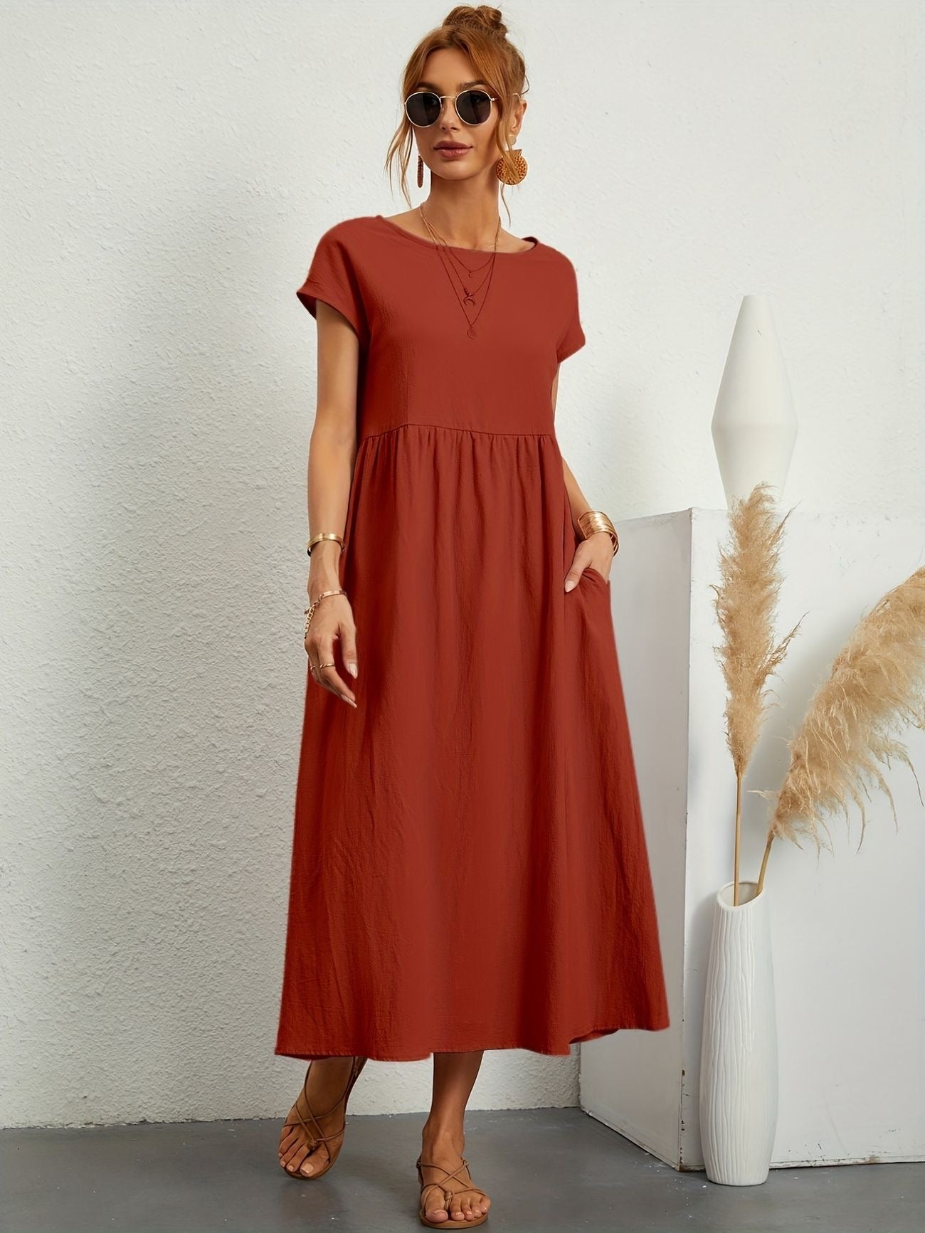 Alina™ | Naturligt elegant linneklänning för sommardagar&nbsp;