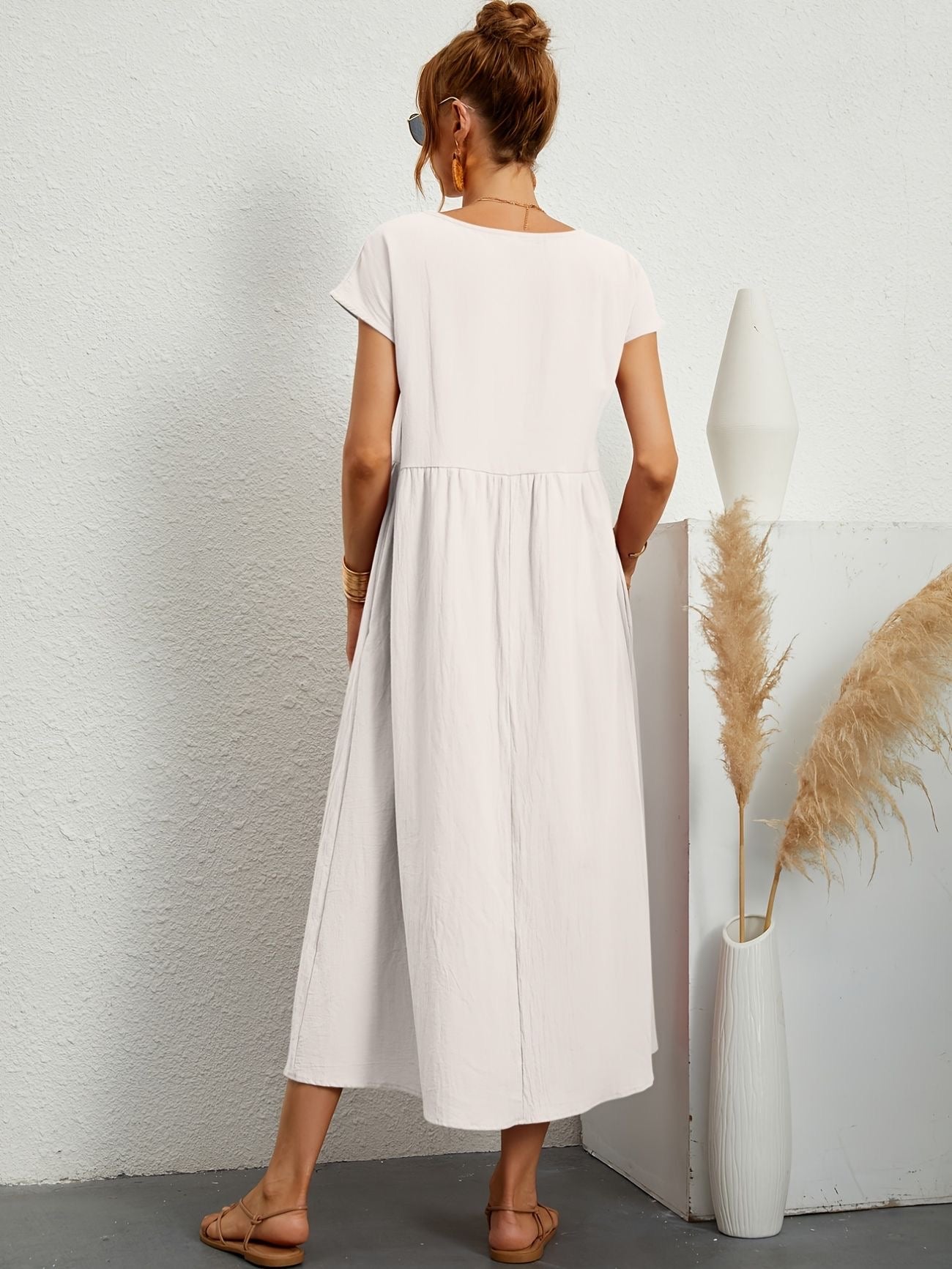 Alina™ | Naturligt elegant linneklänning för sommardagar&nbsp;